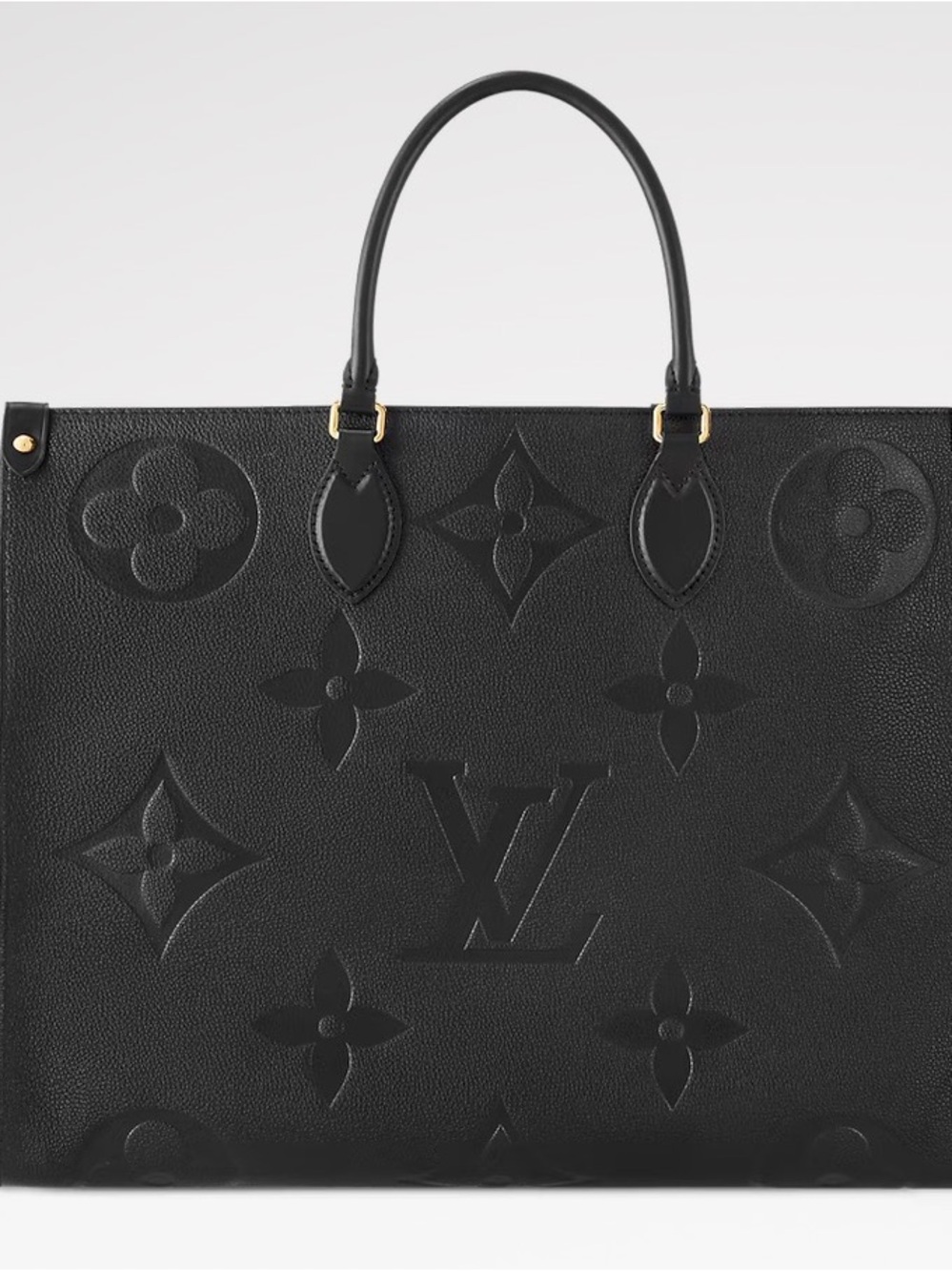 Louis Vuitton Black Monogram Giant Embossed Tote